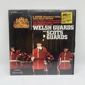 Welsh Guards and Scots Guards Drums Pipes & Dancers Vintage Vinyl Record LP Albu
